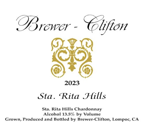 2023 Brewer-Clifton Chardonnay, Santa Rita Hills, Santa Barbara County - WS 93
